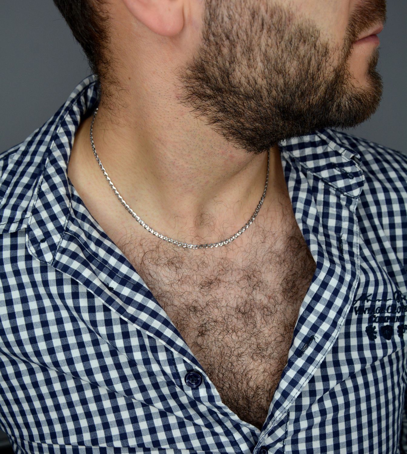 Złoty łańcuszek 585 Gucci Białe Złoto 3 mm 1413-080 585B 3mm ✅ Złoty łańcuszek o klasycznym splocie Gucci o szerokości 3 mm, wykonany z białego złota.✅.jpg